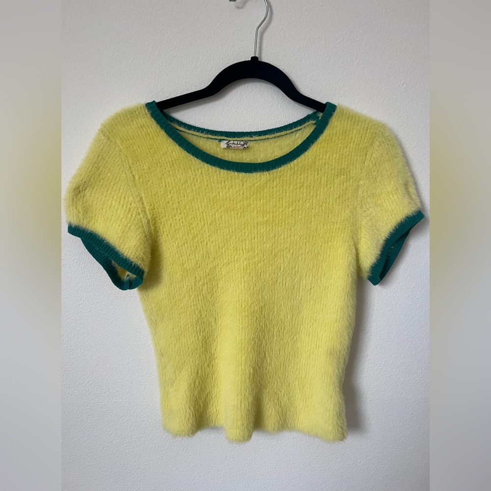 Fuzzy Free People Baby Tee - M